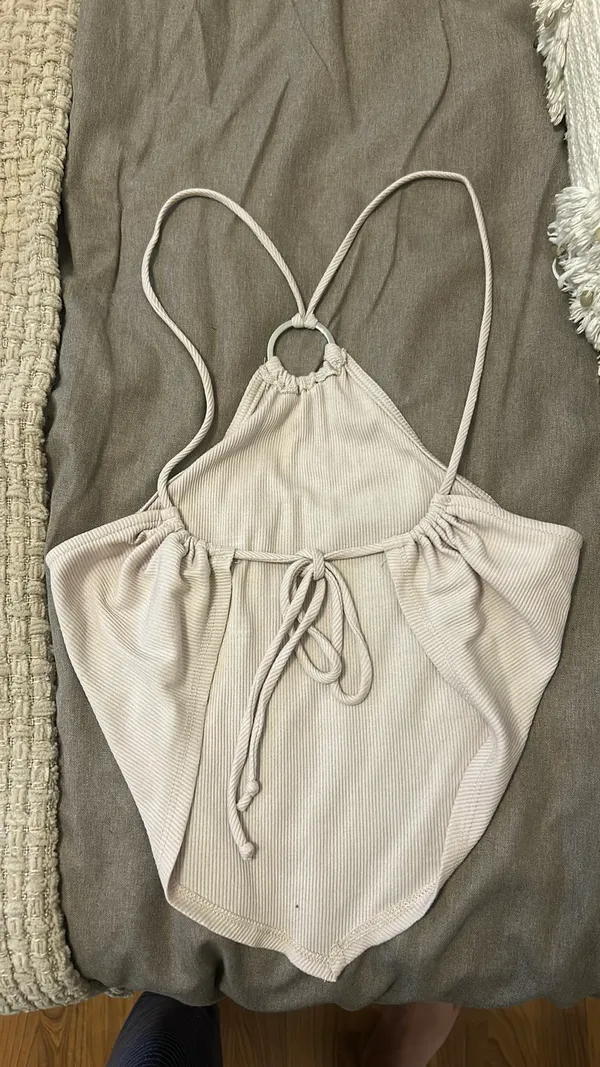 Bailey Rose Tan Crop Top - Image 4