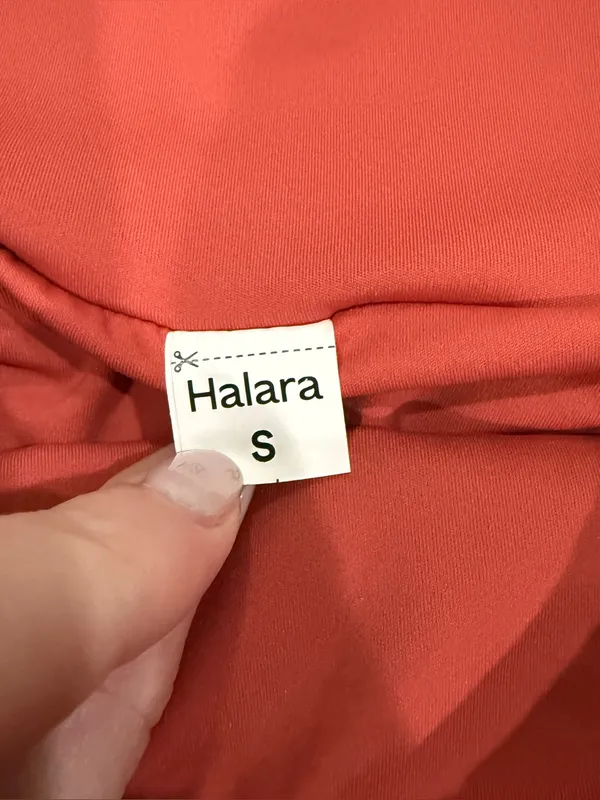 NWOT Halara Kapok Red Breezeful High Waisted High Low 2-in1 Maxi Skirt - Image 7