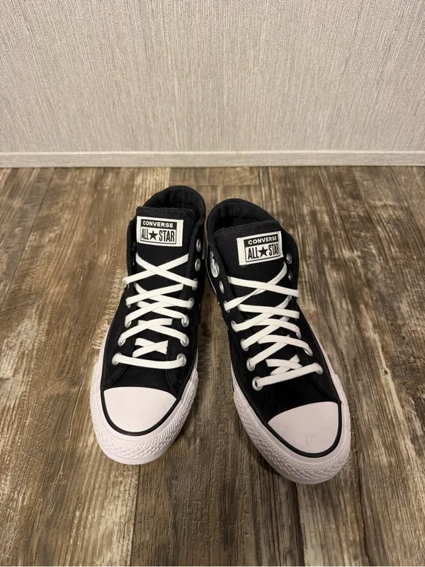 NWOB Converse Black & White High-Top Sneakers Size 7.5 - Image 16