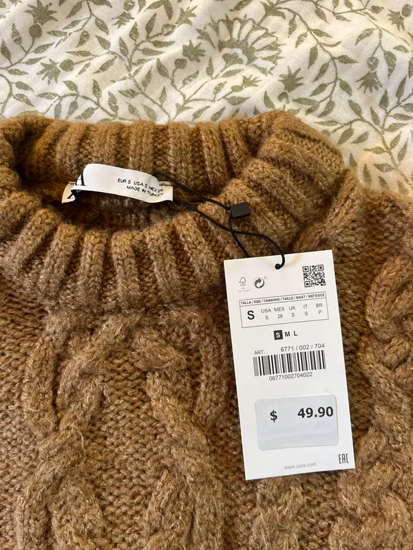ZARA Cropped Sweater - Image 2