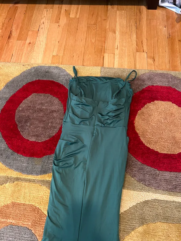 NWOT Marthea Green Mermaid Bodycon Tight Stretchy Maxi Formal Dress Size Small - Image 6