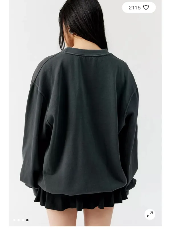 Urban Outfitters Overdyed Bow Pullover Sweatshirt - Image 8