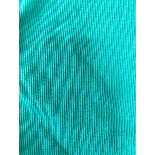 Women's American Eagle Outfitters Green Ribbed Long Sleeve Tee M - Image 10