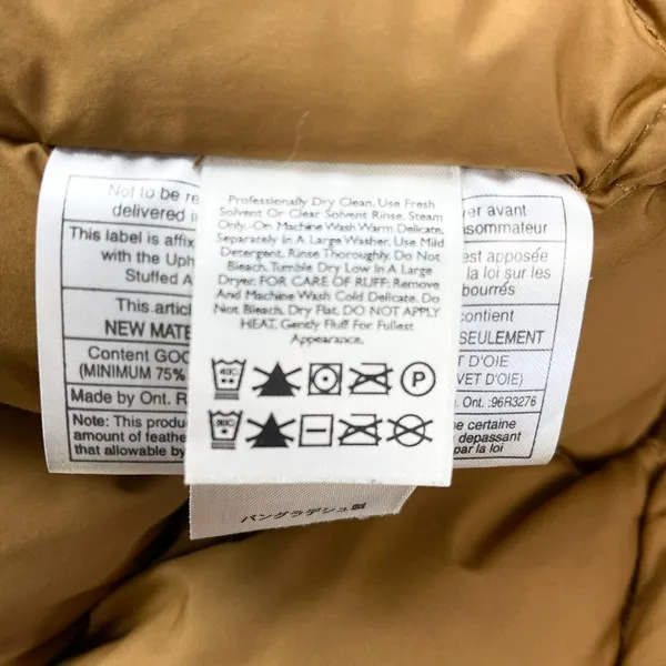 Eddie Bauer Womens‎ Goose Down Parka 2X Camel Brown Hooded Outdoor Cozy Winter - Image 12