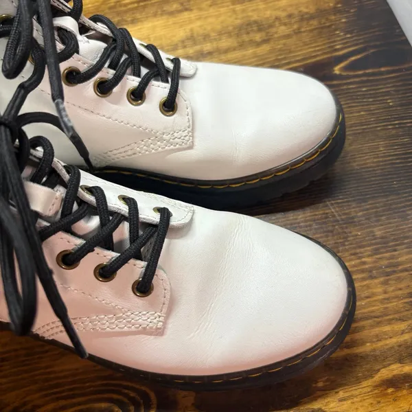 Dr.‎ Martens White Combat Boots M5/W6 - Image 3