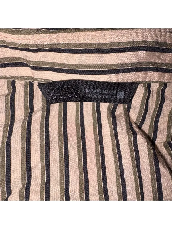 ZARA Striped $45 Woman’s XS Dress or Casual Button-Up Shirt Flow XS - Image 6