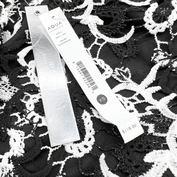 AQUA Floral Lace Sheath Dress Women XS Ruffle Cocktail Elegant Chic‎ Feminine - Image 7