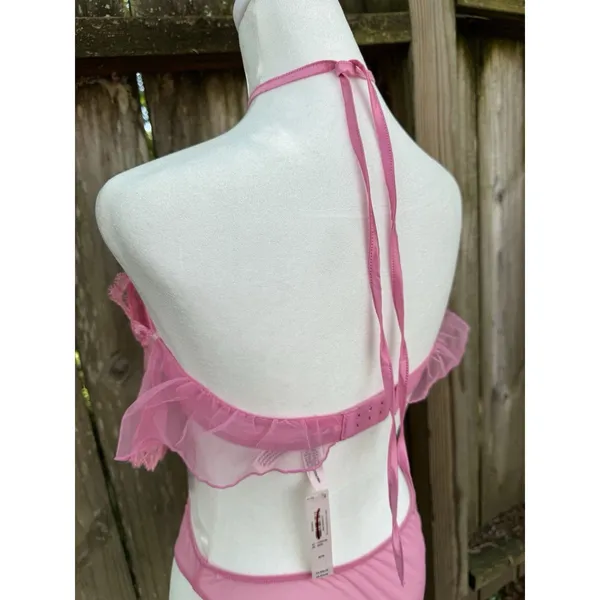 Victoria’s Secret Very Sexy Sheer Teddy M NWT Floral Embroidered Boho Lingerie - Image 8