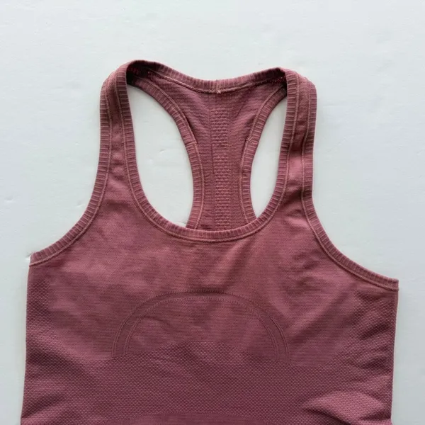 Lululemon Swiftly Tech Racerback Tank Pink Taupe Size 8 Original Fit - Image 3