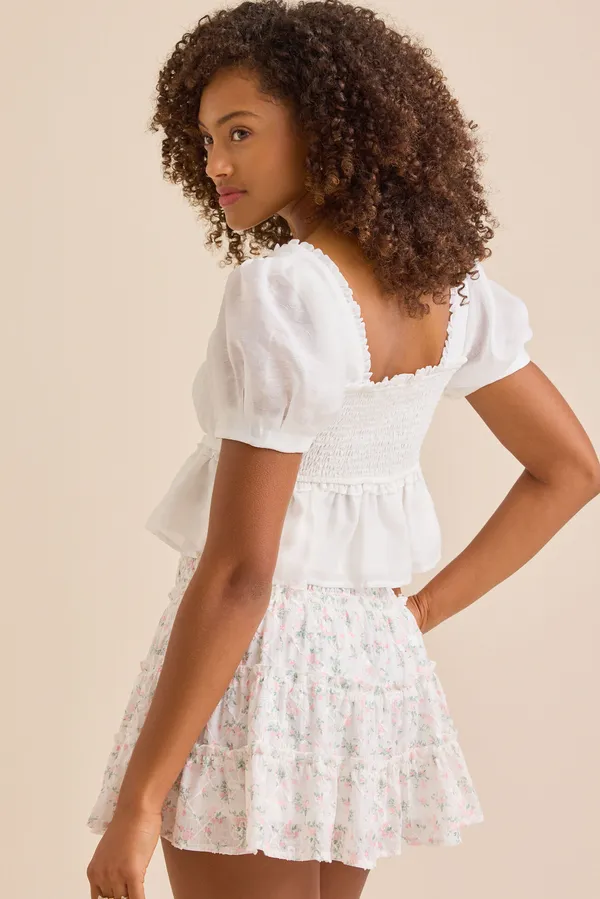 Altar'd State white Lindsay Babydoll Top NWT - Image 2