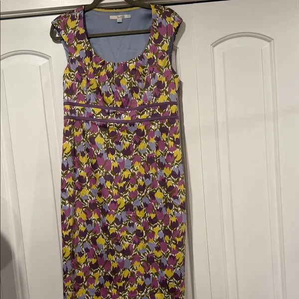 Boden valentine Purple and Yellow Floral Dress 10R‎ - Image 2