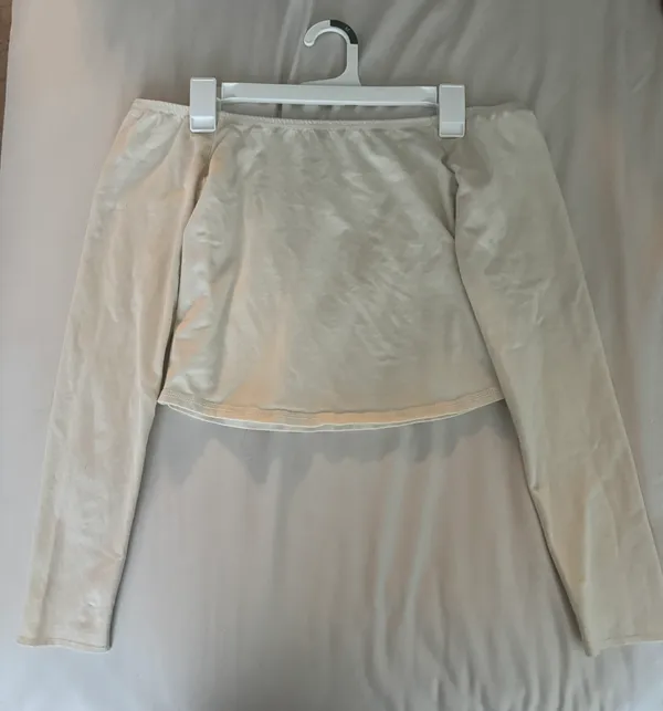 BDG Cream Off The Shoulder Top - Image 2