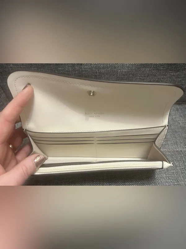 kate spade White Leather‎ Women's Wallet - Image 3