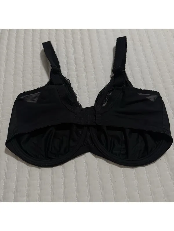 Elomi 34L Morgan Stretch Banded Underwire Bra Style EL4111 Black Full Figure - Image 3