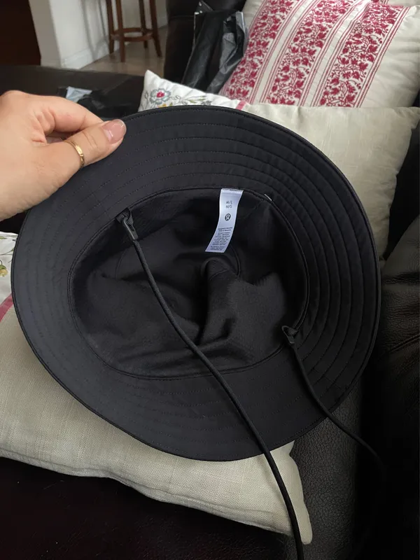 Lululemon nylon Black Bucket Hat size S/M, M/L and L/XL avail - Image 3