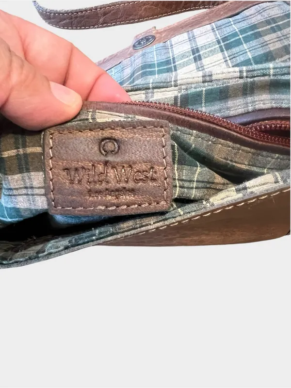 Wild West brown leather western crossbody - Image 11