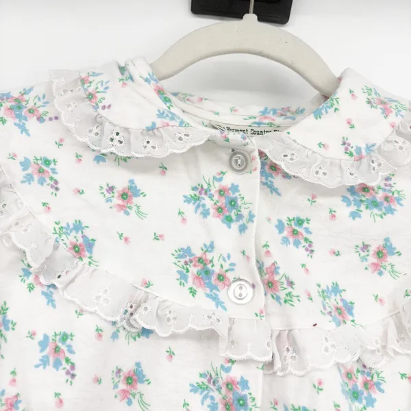 The Vermont Country Store Womens Floral Cotton Cottagecore‎ Flannel Nightgown M - Image 2