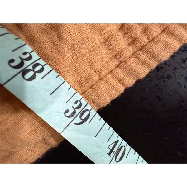 Free People Apricot Orange Gauze Button Down Maxi Skirt Ribbed Waist Small - Image 6
