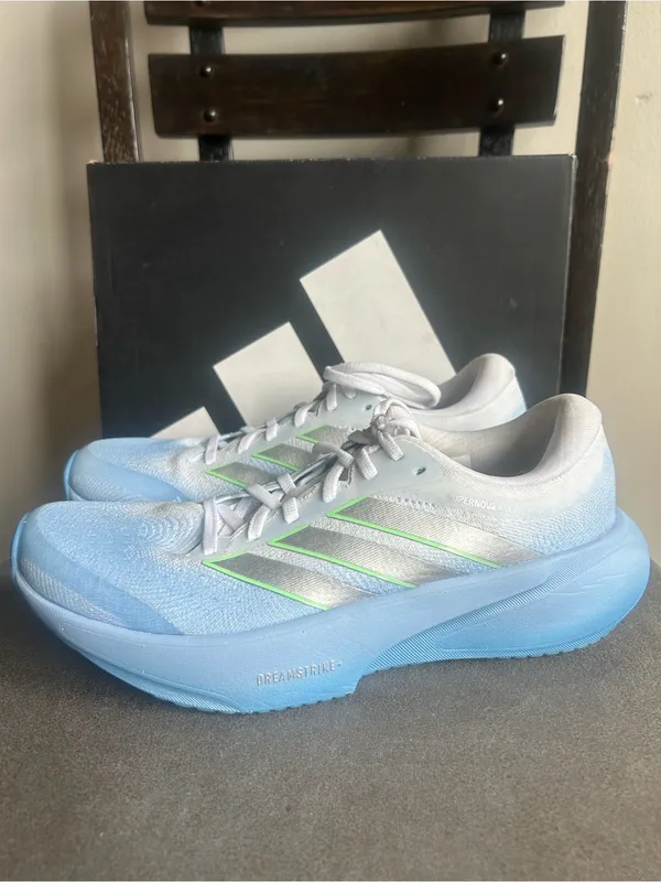 Adidas Supernova Rise 3 Blue Silver Running Shoes Size 7.5 - Image 3