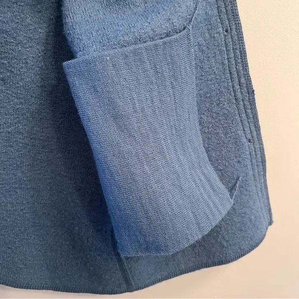 LL Bean 100% Wool Blue Womens Coat Jacket - Image 5