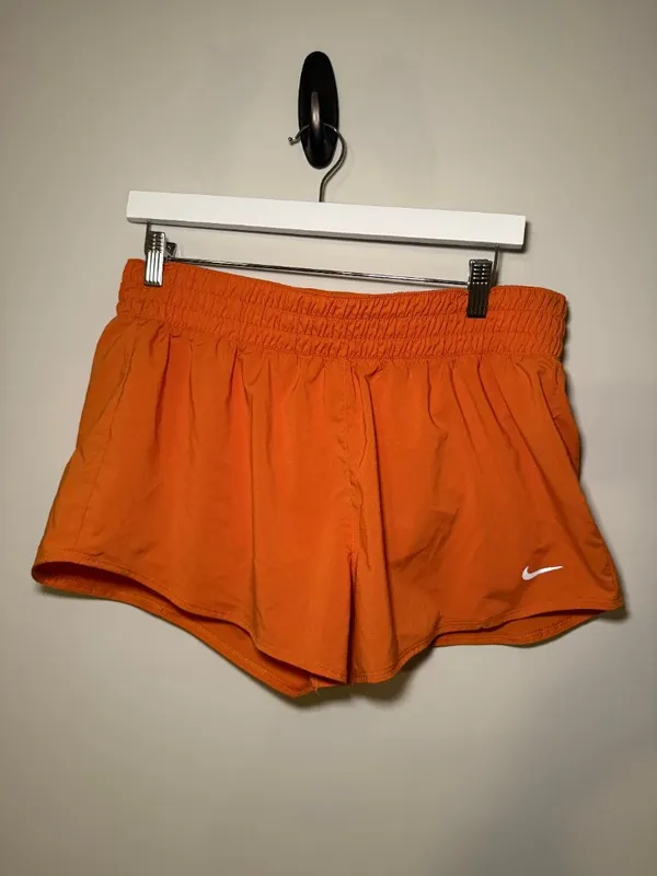 Nike Dri-FIT Orange Running Shorts Women’s L Athletic Workout - Image 3
