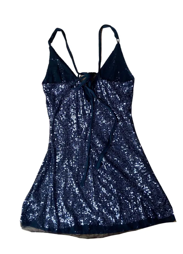 Free People Black Sequined Mini Dress 🔥 - Image 3
