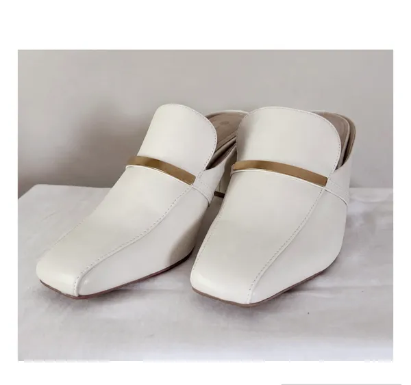 Giani Bernini Ivory slip on mules  - Image 2