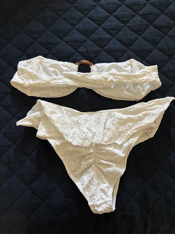 Montce Swim White Bandeau Bikini - Image 7
