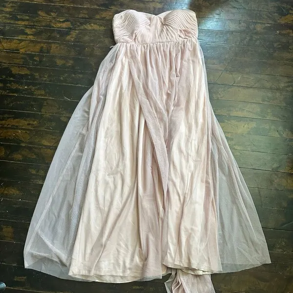 Birdy Grey semi formal blush pink convertible evening maxi dress - Image 2