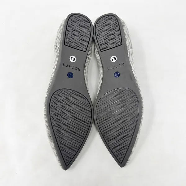 [Rothy’s] The Point Birdseye Gray Slip On Washable Ballet Flats Pointed Toe 6.5 - Image 12