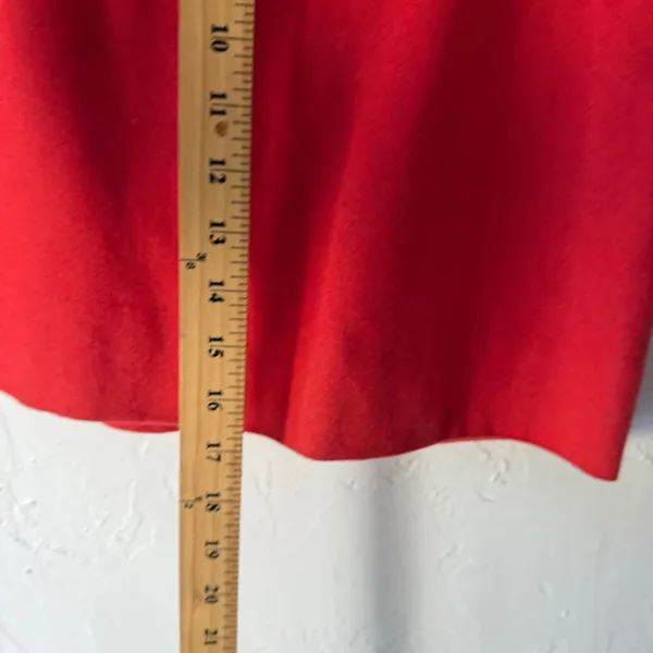 J. Crew Red Wool Blend Pencil Skirt Size 8 Business Casual‎ Office Work Academia - Image 5