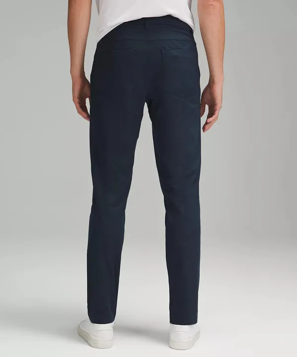 32 Men’s Lululemon Athletica Navy Pants ABC Slim-Fit 5 Pocket Pant Warpstreme - Image 2