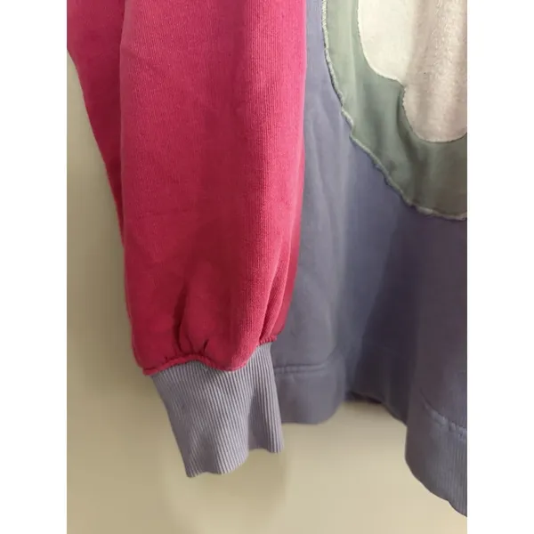 Free People Clover‎ Sweatshirt Floral Poppy Combo Women's Size XS - Image 10
