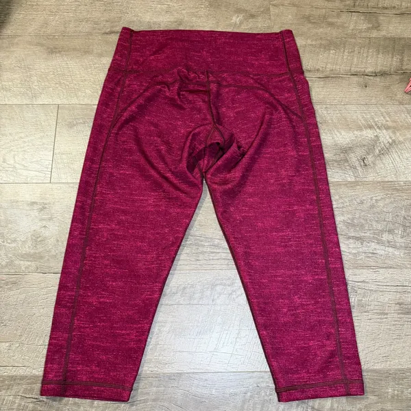 Adidas Climalite Women's‎ Magenta Space Dye Cropped Leggings Capris Size M - Image 7