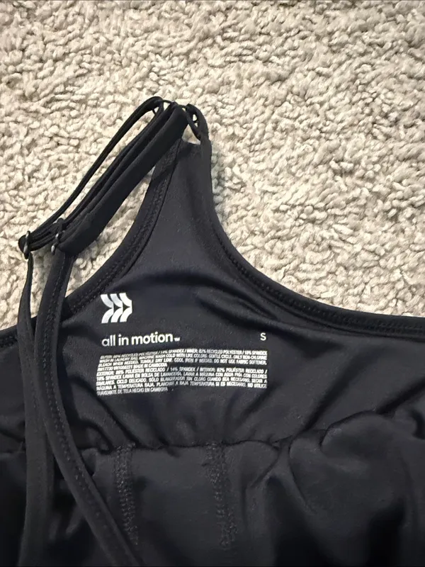 all in motion Black Spaghetti Strap Active Dress - Image 3