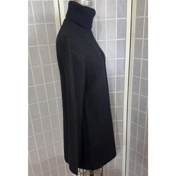Steve Madden Black Long‎ Sleeve Minimalist Designer Sweater Dress Small NWT - Image 4