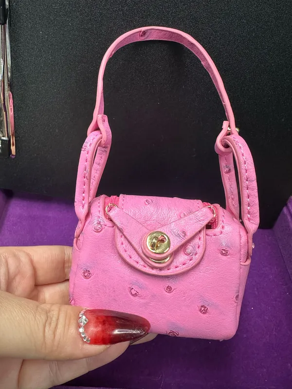 Mini Purse Bag Charm – Pink Size undefined - Image 3