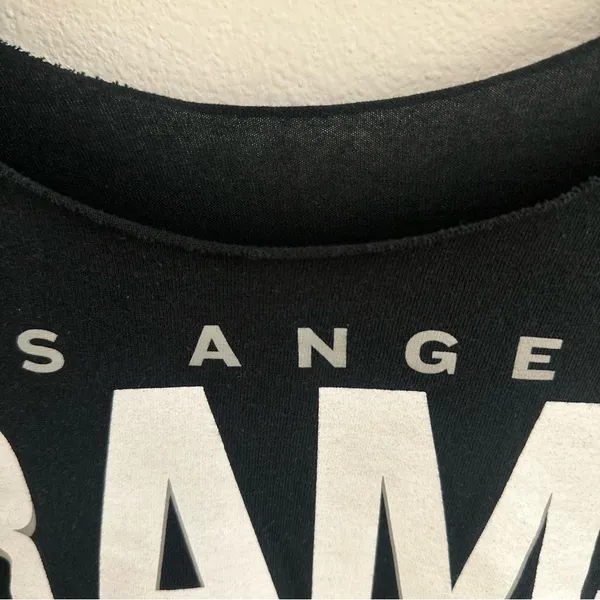 Los Angeles Rams Black NFL off-the-shoulder t-shirt - Image 3