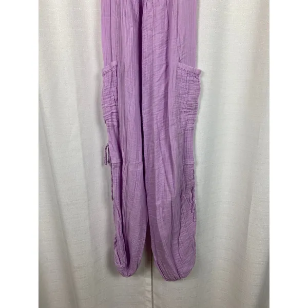 Urban Outfitters Out From Under Purple Gauze Cotton Jumpsuit Sz.S - Image 8