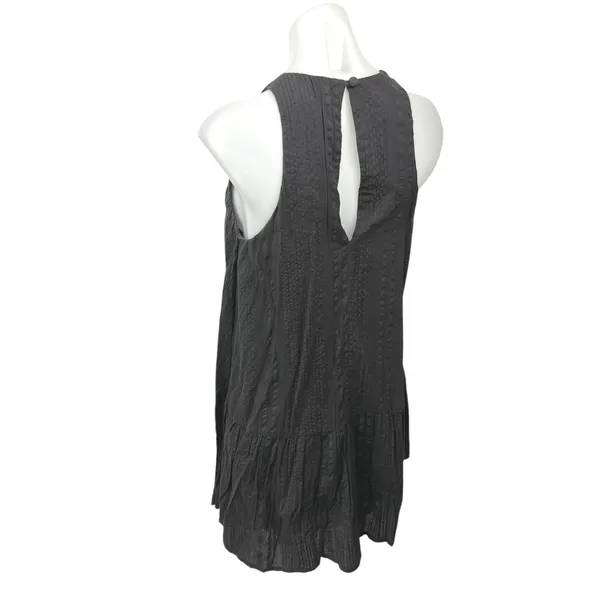 Urban Outfitters Women's Black Gauze Sleeveless Flowy Mini Shift Dress Size S - Image 5
