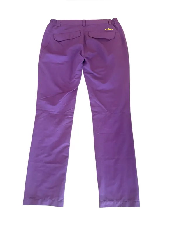 LL Bean Purple Soft Shell Hiking Rain Pants Womens Large - Image 2