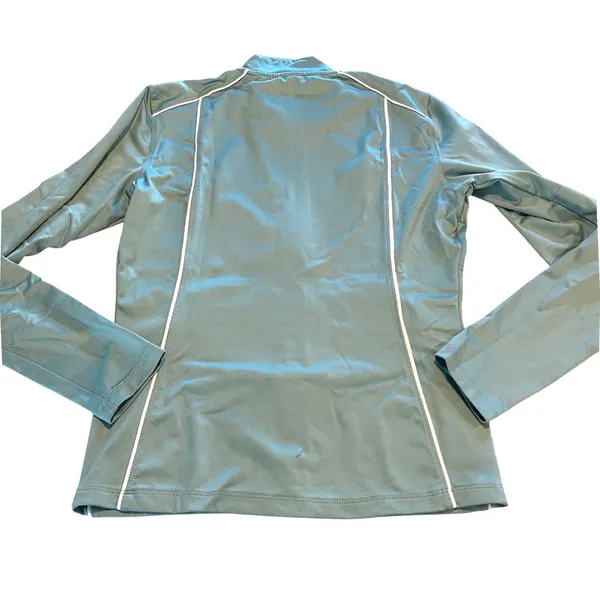 Water Girl Patagonia Track Jacket Womens M‎ Teal Blue Sporty Athleisure Full Zip - Image 2
