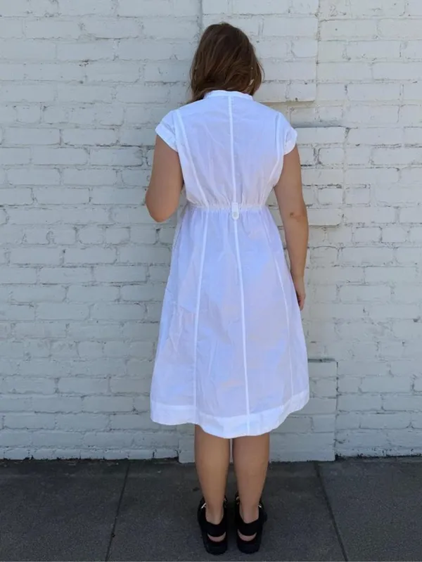 Free Assembly white linen dress with pockets sz S #linendress #bohemian #beach #oldmoney - Image 4