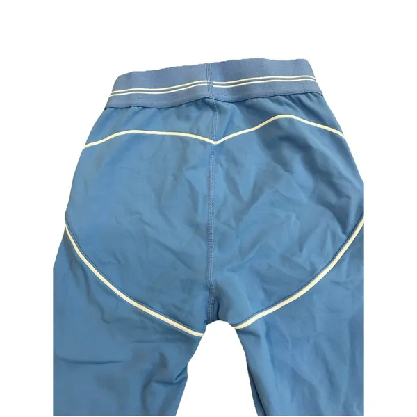 Alo Yoga Crystal Clear Blue Airbrush Heart Throb Set Leggings Bra - Image 10