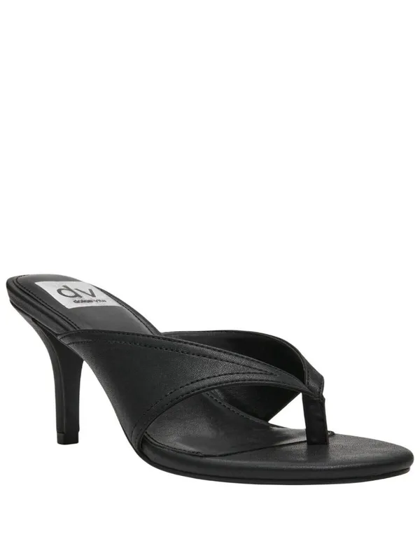 DV Dolce Vita Clarity High Heel Thong Dress Sandals CLARITY Black 9.5M - Image 10