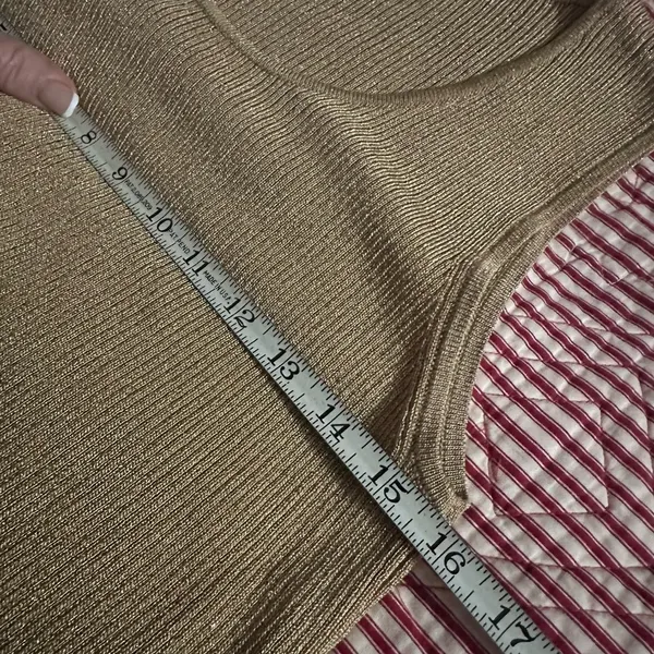 Ralph Lauren Gold Cardigan Sweater Timeless Knit Design - Image 12