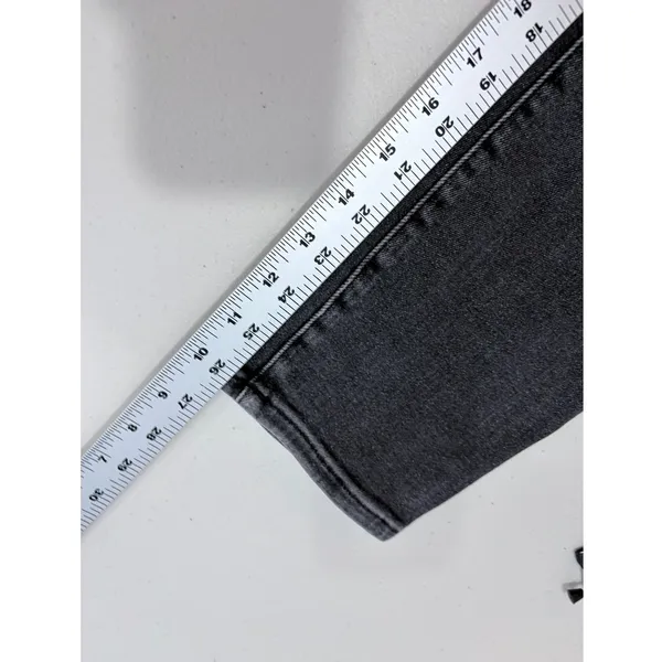 Good American Gray Straight Leg‎ Jeans Washed Black Denim Size 14/32 - Image 7