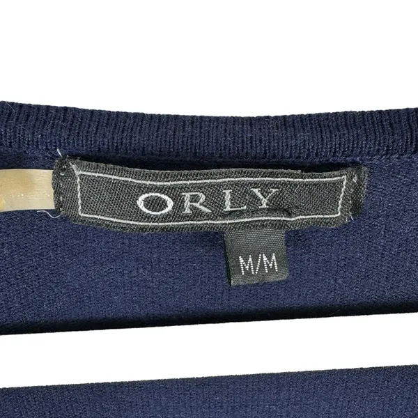 Orly Striped Nautical Sweater‎ Womens Medium Blue - Image 5