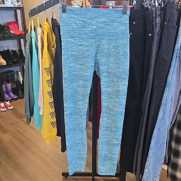 lululemon athletica Kids Blue Heathered Leggings - Image 4