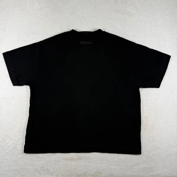 Fear of God Essentials University Crest Black Cotton T-Shirt Size 10 - Image 11
